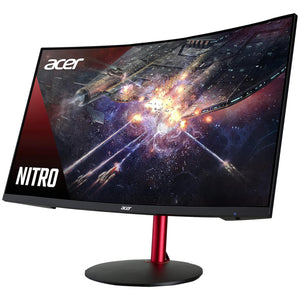 Acer XZ2 Nitro 1500R Curved Gaming Monitor (XZ322Q Pbmiiphx), 31.5 inch Full HD Widescreen, 120Hz Refresh Rate, LCD Display, VA Panel, AMD FreeSync Technology, Wall Mountable, HDMI, Display port - Refurbished