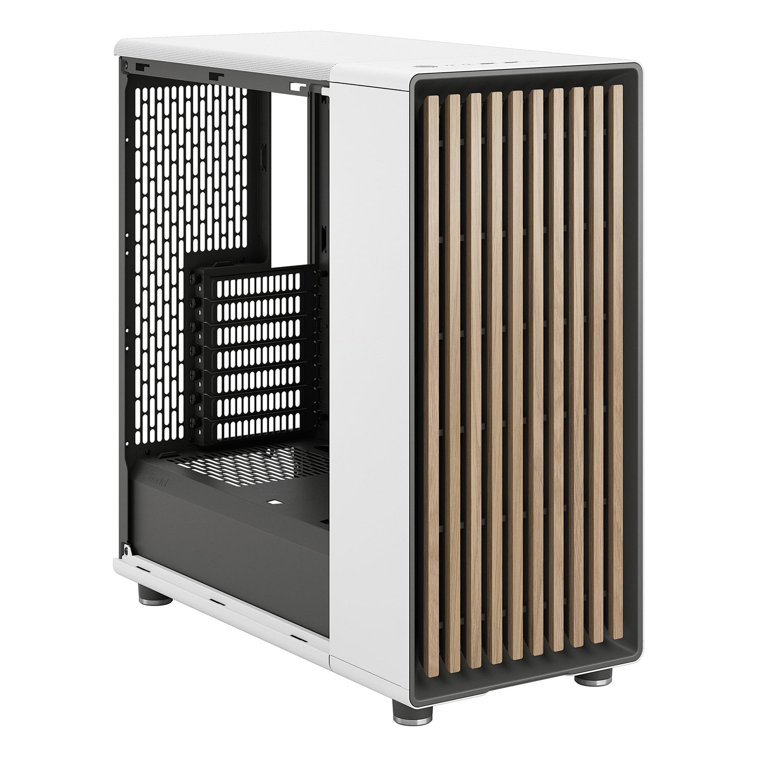 Fractal Design North ATX Mid Tower Chalk White Gaming PC Case - (FD-C-NOR1C-03)