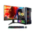 AQVIN AQ20 Gaming Desktop Computer Combo, New 24 inch Gaming Curved monitor (Intel Hexa Core i7 Processor| 32GB DDR4 RAM| 1TB - 2TB SSD| GTX 1660s, RTX 3050, 3060, 4060| Windows 11 Pro)