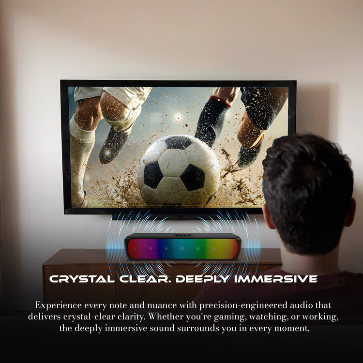 AQVIN Q120 RGB Gaming Speaker – Desktop PC Speaker with Bluetooth