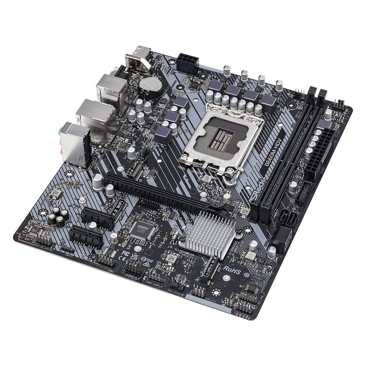ASRock B660M-HDV Motherboard - Intel B660 Chipset, 4 x SATA3 6.0 Gb/s ATX With Full Spike Protection DDR4 Up to 64GB Max Memory, HDMI / Display Port