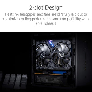 ASUS Dual GeForce RTX 3060 V2 OC Edition Gaming Graphics Card - 12GB GDDR6, 192-Bit Memory, Axial-tech Fan Design With 2-Slot design, 3x Display Port, 1x HDMI