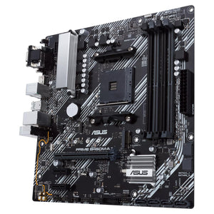ASUS PRIME B450M-A II Micro ATX Motherboard, AMD B450 Chipset, AM4 Socket - AMD Ryzen, upto 128GB DDR4, PCIe 3.0, M.2 Slot, HDMI 2.0b/DVI/D-Sub, BIOS Flashback and Aura Sync RGB Lights