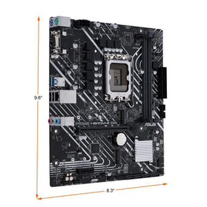 ASUS PRIME H610M-E D4 | Intel H610 Chipset ( LGA 1700) | DDR4 Support | PCIe 4.0 | USB 3.2 Gen 1 | Dual M.2 Slots | HDMI/DVI/D-Sub Outputs - Micro ATX Motherboard