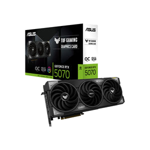 ASUS TUF Gaming GeForce RTX 5070 OC Edition Graphics Card - Axial-Tech Fans With Auto-Extreme Technology, 192-Bit Memory, 3x Display Port / 2x HDMI - (TUF-RTX5070-O12G-GAMING)