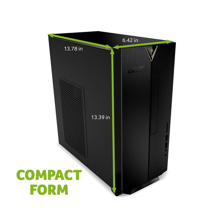 Acer Aspire TC-885 Tower Desktop Computer | Intel Core i5-8400 | 16GB DDR4 RAM | 512GB NVMe SSD | Windows 11 Pro | Refurbished Home & Business PC