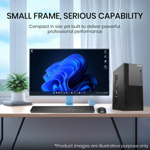 AQVIN Compact Business Desktop - Intel i5/ i7 - 9th Gen Processor, 16GB - 32GB DDR4 RAM, 512GB - 1TB NVMe SSD, Windows 11 Pro - MTX60