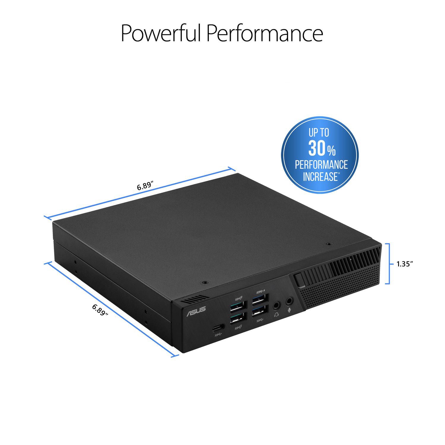 ASUS PB60 Mini PC i5-9500T 16GB RAM 512GB NVMe SSD Windows 11 Pro