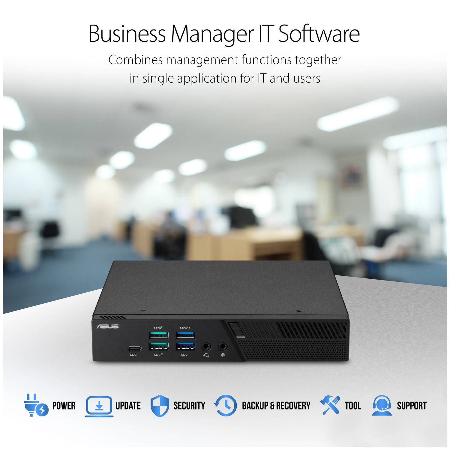 ASUS PB60 Mini PC i5-9500T 16GB RAM 512GB NVMe SSD Windows 11 Pro