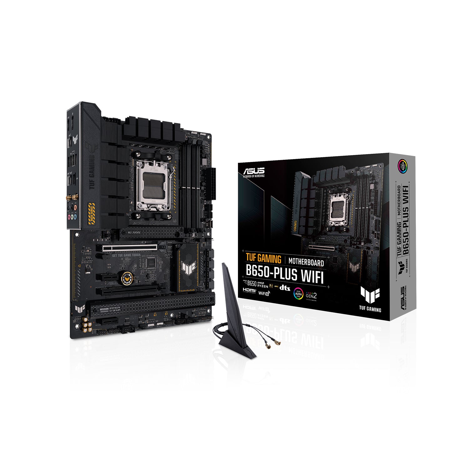 ASUS TUF Gaming B650-Plus WiFi ATX Motherboard -  Support AMD Ryzen 9000/8000/7000 Series Desktop Processor, With DDR5 Up to 128GB Max Memory, Display Port / HDMI
