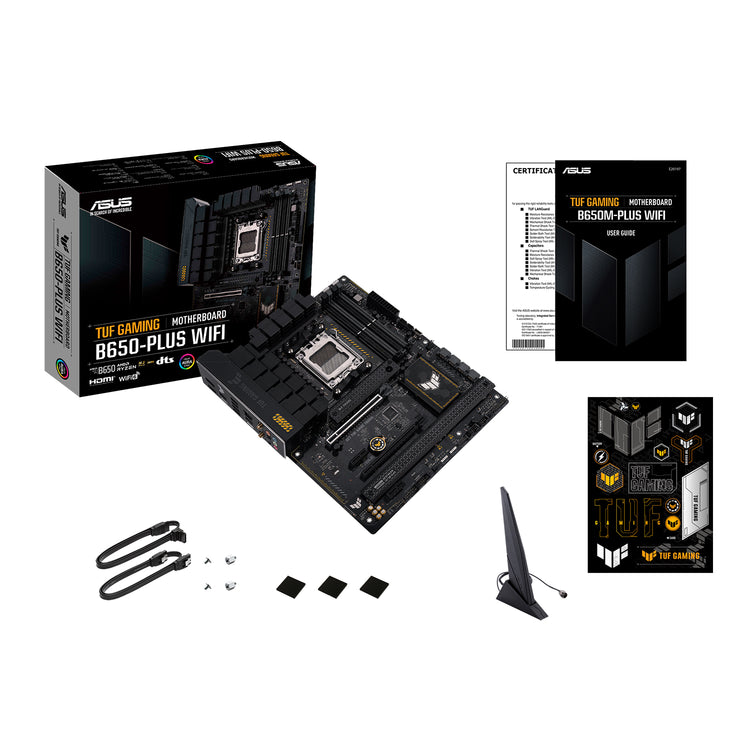 ASUS TUF Gaming B650-Plus WiFi ATX Motherboard -  Support AMD Ryzen 9000/8000/7000 Series Desktop Processor, With DDR5 Up to 128GB Max Memory, Display Port / HDMI