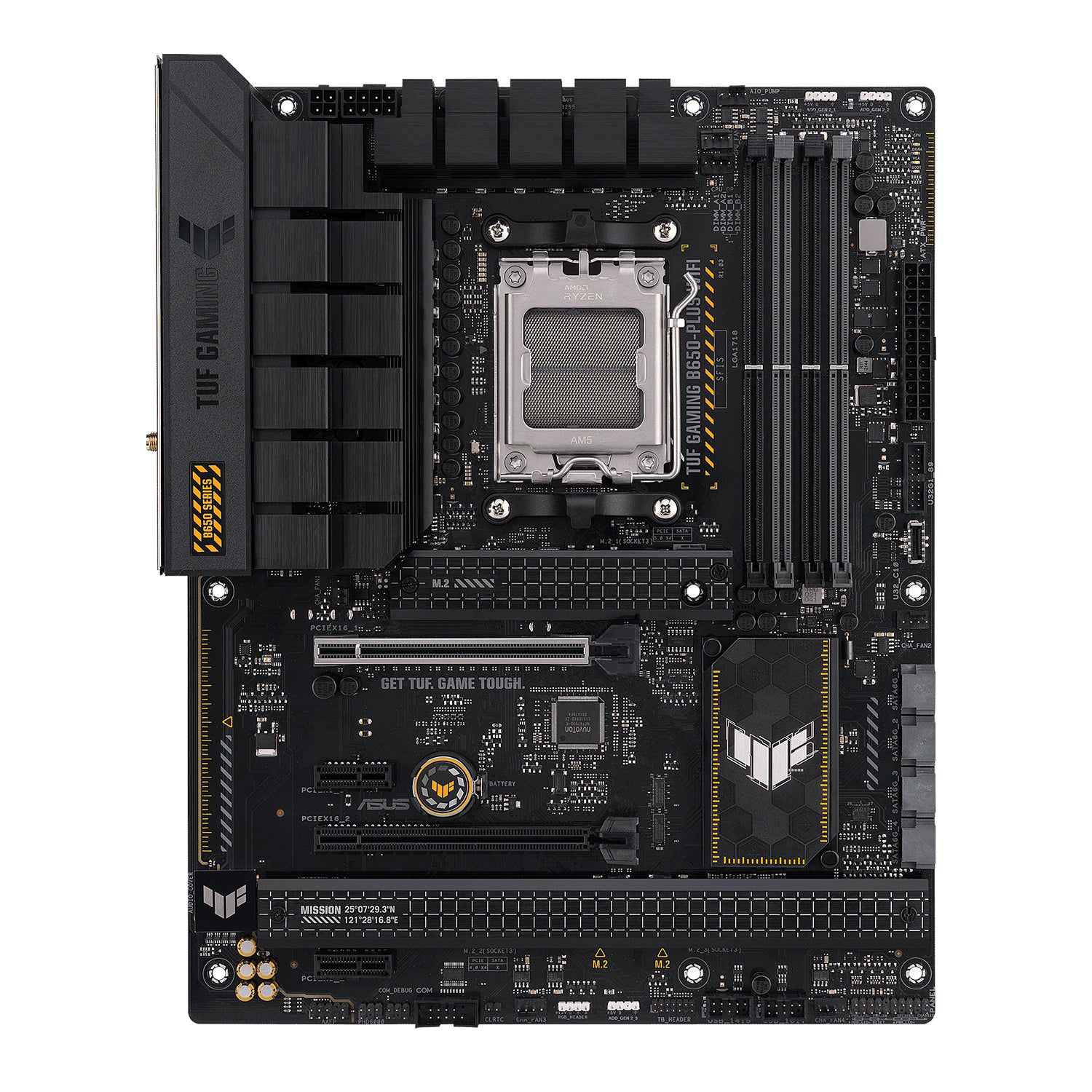 ASUS TUF Gaming B650-Plus WiFi ATX Motherboard -  Support AMD Ryzen 9000/8000/7000 Series Desktop Processor, With DDR5 Up to 128GB Max Memory, Display Port / HDMI