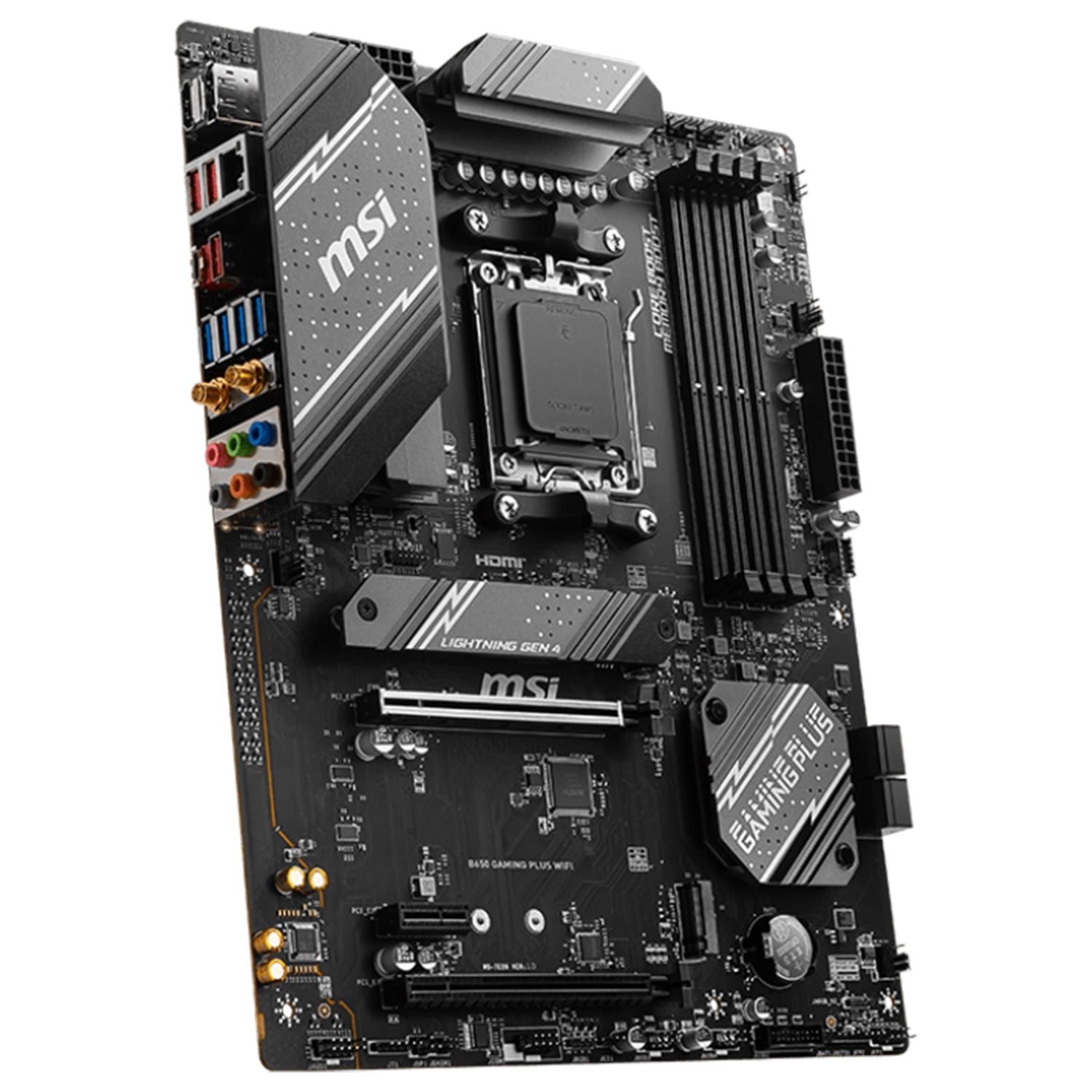 MSI B650 Gaming Plus WIFI Motherboard, ATX - Supports AMD Ryzen 9000/ 8000/ 7000 Series Processors, 256GB DDR5 Max Memory, AM5 Socket, HDMI | DisplayPort