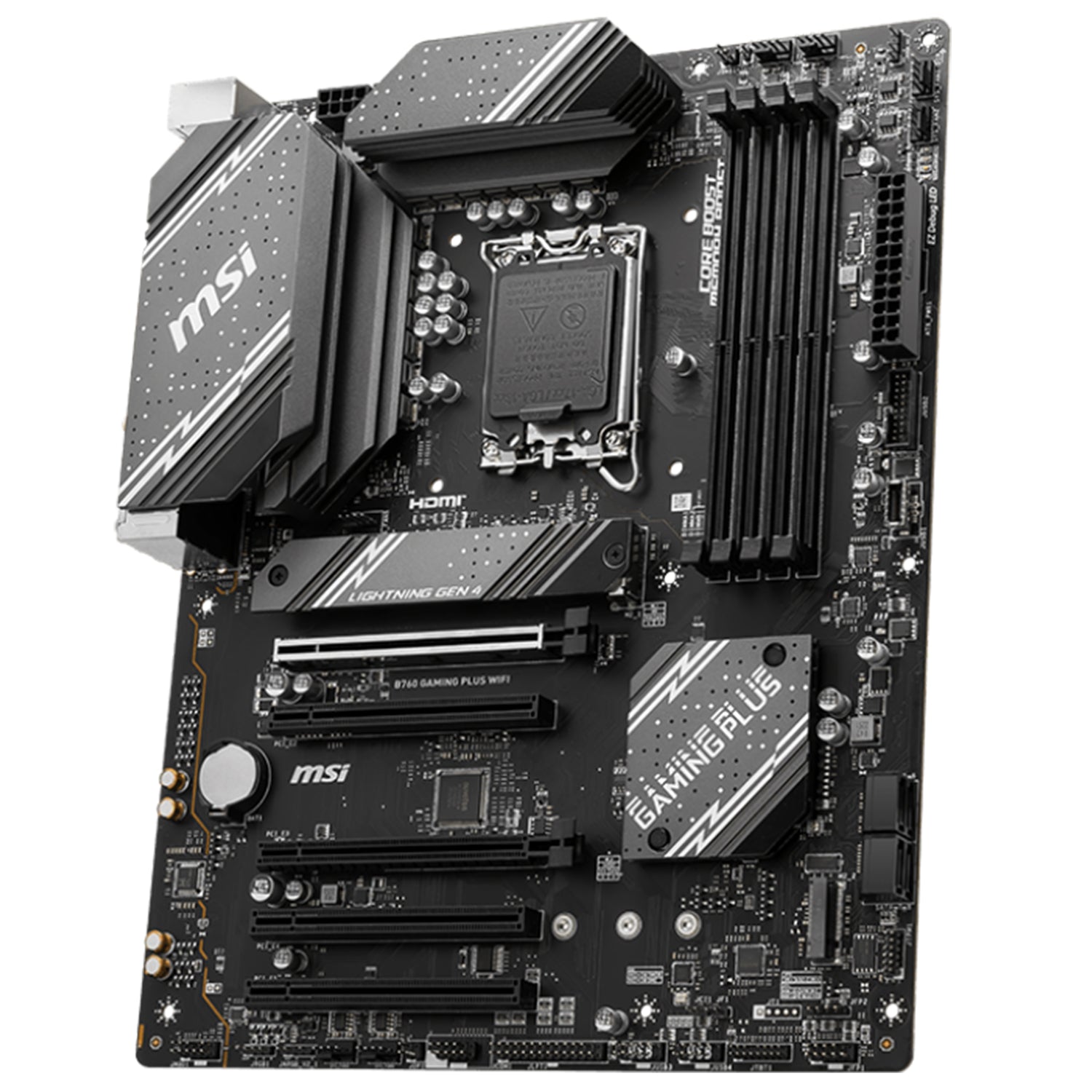 MSI B760 Gaming Plus Wi-Fi Gaming Motherboard - LGA 1700, DDR5 | HDMI / Display Port | Supports 12th/13th/14th Gen Intel Processors