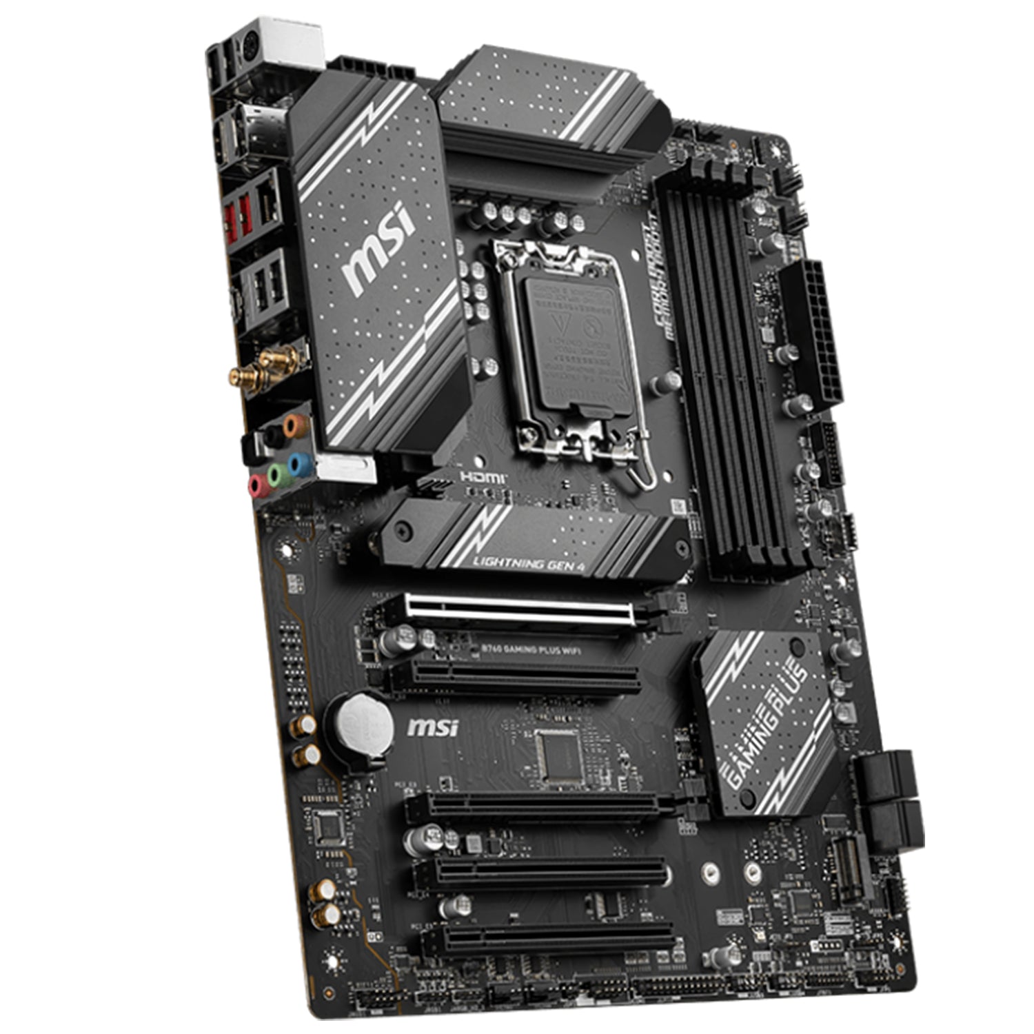 MSI B760 Gaming Plus Wi-Fi Gaming Motherboard - LGA 1700, DDR5 | HDMI / Display Port | Supports 12th/13th/14th Gen Intel Processors