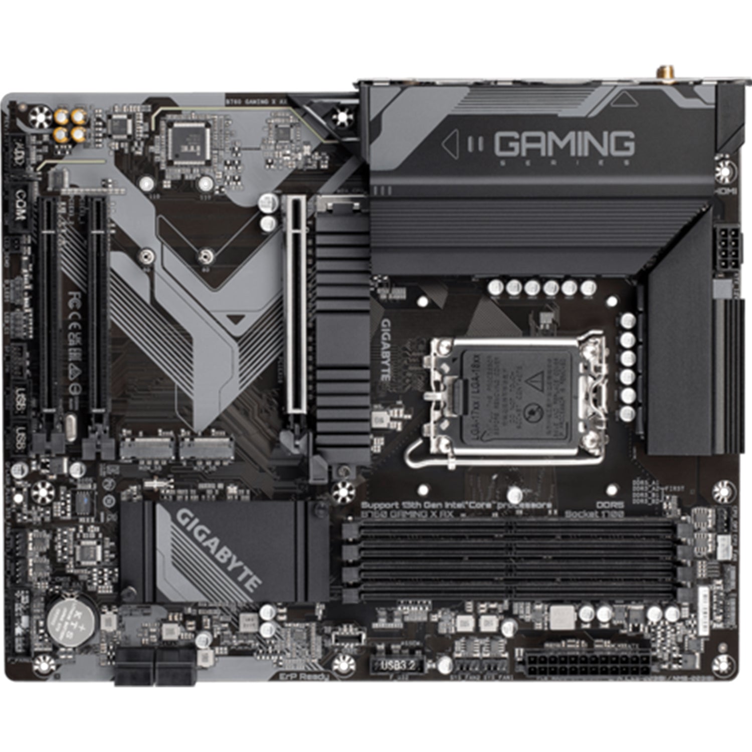 GIGABYTE B760 Gaming X AX Motherboard, ATX - Supports 14th/13th/12th Gen Intel Processors, 256GB DDR5 Max Memory, PCLe 4.0 With Wi-Fi 6E, HDMI / Display Port