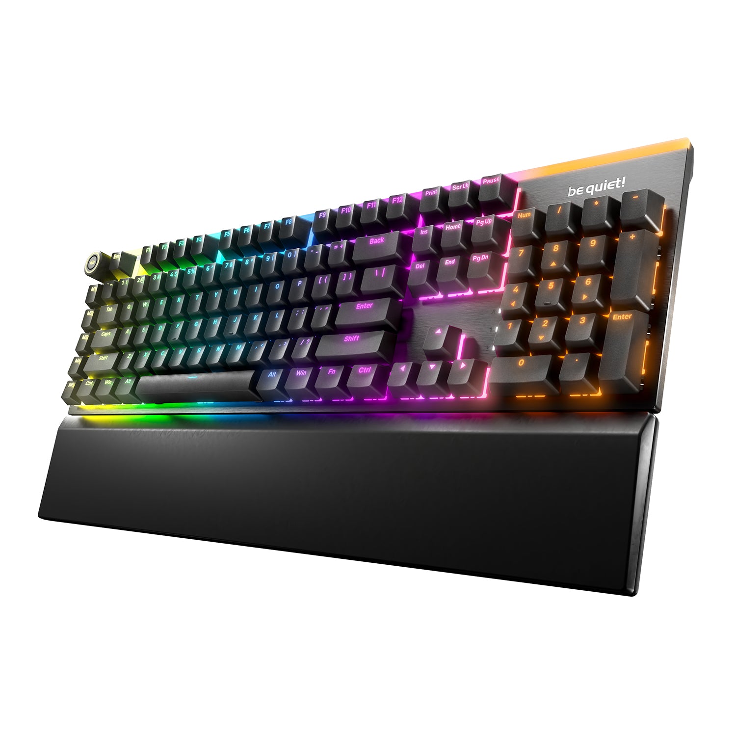 be quiet! Light Mount (Silent Linear US) Mechanical Keyboard - Triple-layered dampening With Hot-swappable Lubricated Silent Switches - BT003US