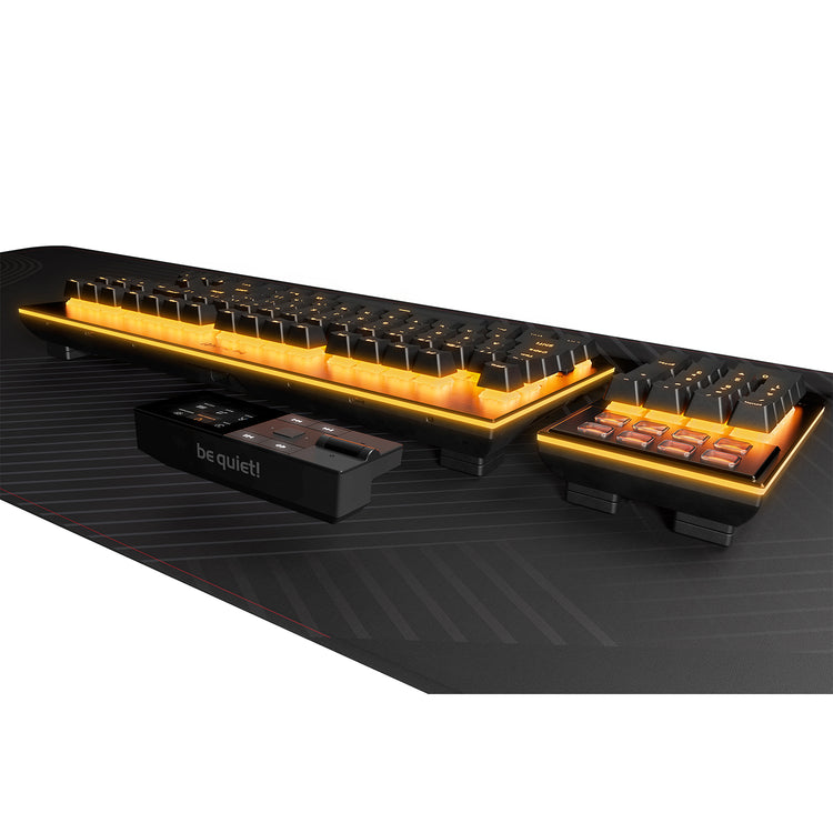 be quiet! Dark Mount (Silent Linear US) Mechanical Keyboard - Durable and ergonomic With Hot-swappable Numpad and Media Dock - BT001US