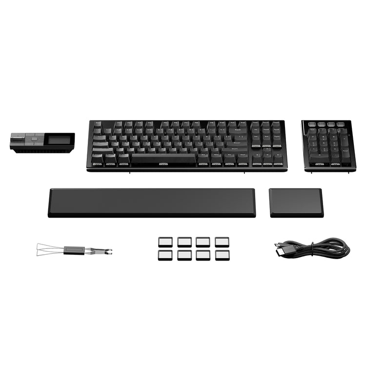 be quiet! Dark Mount (Silent Linear US) Mechanical Keyboard - Durable and ergonomic With Hot-swappable Numpad and Media Dock - BT001US