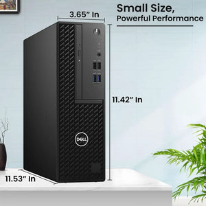Dell OptiPlex 3080 SFF Desktop Computer -  Intel Core i5-10th Gen, 24 / 27-Inch FHD Monitor, 16GB DDR4 RAM, 256GB - 512GB SSD, Windows 11 Pro - Refurbished