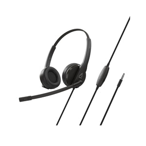 Creative HS-230 Analog Headset With Noise-Cancelling Mic and Inline Remote Control, 40 mm Neodymium Drives Plug-and-Play, Compatible With any PC or Mac Computer USB-A Port - (51EF1110AA000)