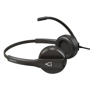 Creative HS-230 Analog Headset With Noise-Cancelling Mic and Inline Remote Control, 40 mm Neodymium Drives Plug-and-Play, Compatible With any PC or Mac Computer USB-A Port - (51EF1110AA000)