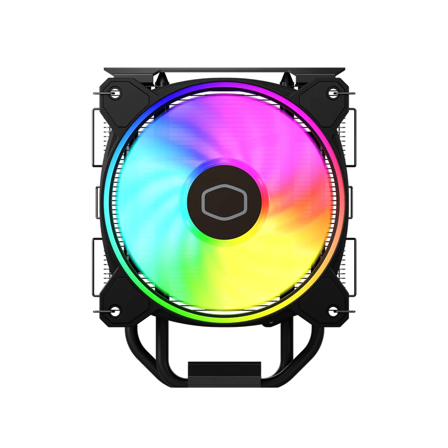 CoolerMaster Hyper 212 Halo Black CPU Air Cooling PC Fan - Heat Sink Material With Rifle Bearing Fan (RR-S4KK-20PA-R1)