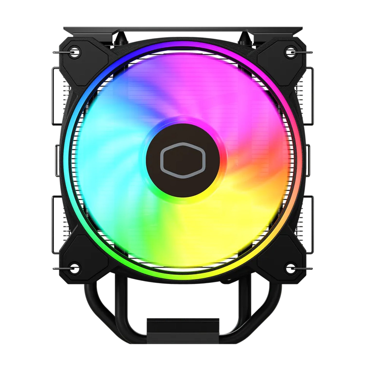 CoolerMaster Hyper 212 Halo Black CPU Air Cooling PC Fan - Heat Sink Material With Rifle Bearing Fan (RR-S4KK-20PA-R1)