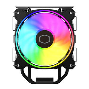 CoolerMaster Hyper 212 Halo Black CPU Air Cooling PC Fan - Heat Sink Material With Rifle Bearing Fan (RR-S4KK-20PA-R1)