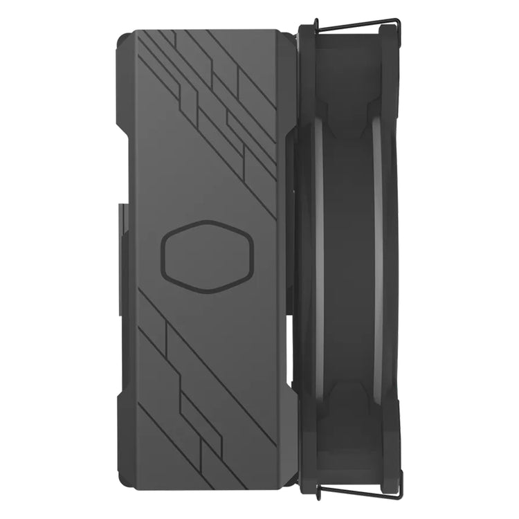 CoolerMaster Hyper 212 Halo Black CPU Air Cooling PC Fan - Heat Sink Material With Rifle Bearing Fan (RR-S4KK-20PA-R1)