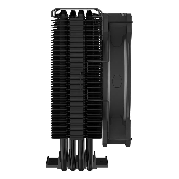 CoolerMaster Hyper 212 Halo Black CPU Air Cooling PC Fan - Heat Sink Material With Rifle Bearing Fan (RR-S4KK-20PA-R1)