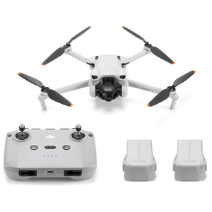 DJI Mini 3 Fly More Combo Drone| RC N1 Remote - Flycam | Lightweight and Foldable | Under 249 g | 38-Minutes Max Flight Time | Range up to 10Km (CP.MA.00000610.01)