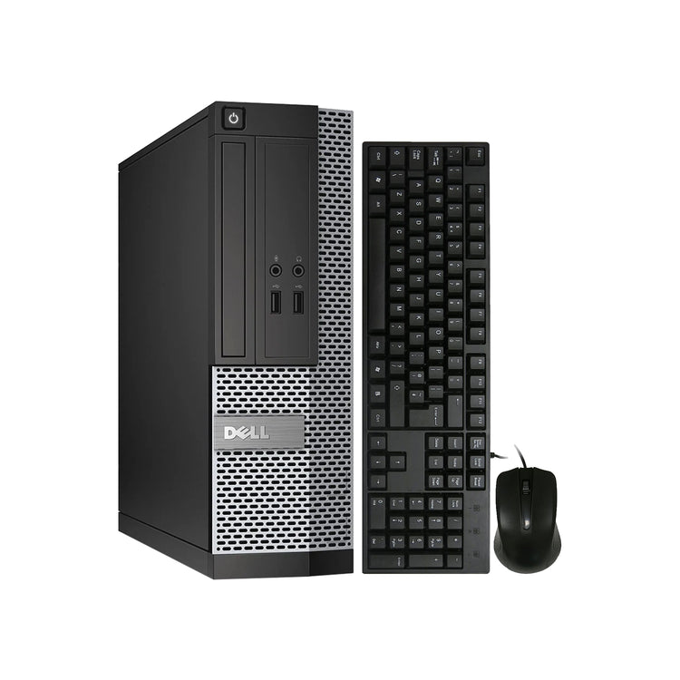 Dell OptiPlex 3020 SFF Computer PC / Intel Core i5 - 4th Gen Up to 3.60 GHz Processor / 16GB - 32GB DDR3 RAM / 256GB - 1TB SSD / Windows 10 Pro / Wired Keyboard and Mouse - Refurbished