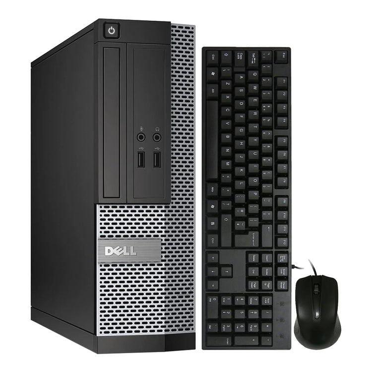 Dell OptiPlex 3020 SFF Computer PC / Intel Core i5 - 4th Gen Up to 3.60 GHz Processor / 16GB - 32GB DDR3 RAM / 256GB - 1TB SSD / Windows 10 Pro / Wired Keyboard and Mouse - Refurbished