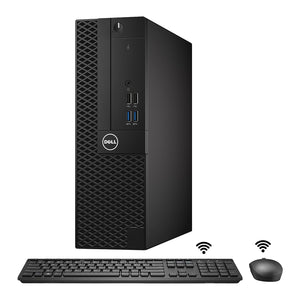 Dell OptiPlex 3050 SFF Desktop, Intel Core i5 - 7th Gen Up to 3.80 GHz Processor, 16GB - 32GB DDR4 RAM, 512GB - 2TB NVMe SSD, HDMI, WIFI, Wireless Keyboard & Mouse, Windows 10 Pro - Refurbished