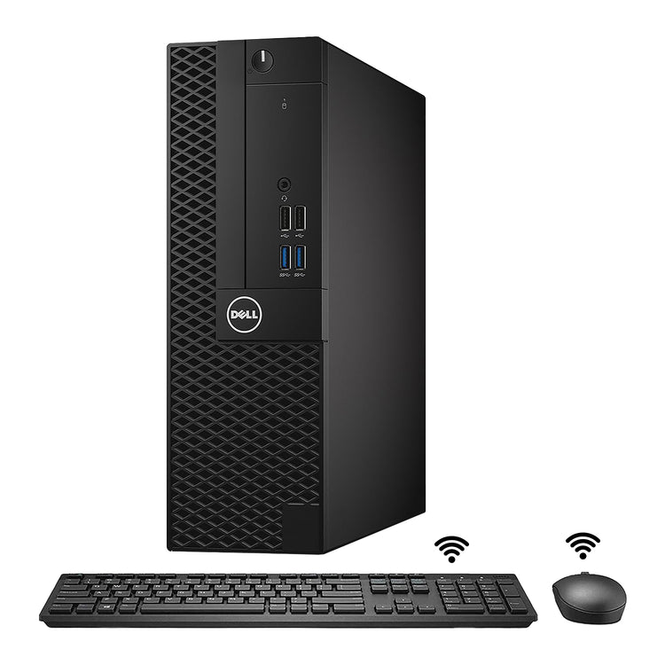 Dell OptiPlex 3050 SFF Desktop, Intel Core i5 - 7th Gen Up to 3.80 GHz Processor, 16GB - 32GB DDR4 RAM, 512GB - 2TB NVMe SSD, HDMI, WIFI, Wireless Keyboard & Mouse, Windows 10 Pro - Refurbished