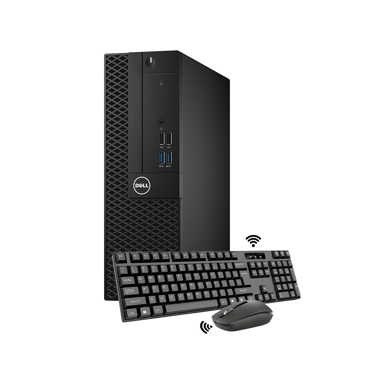 Dell OptiPlex 3050 SFF Desktop, Intel Core i5 - 7th Gen Up to 3.80 GHz Processor, 16GB - 32GB DDR4 RAM, 512GB - 2TB NVMe SSD, HDMI, WIFI, Wireless Keyboard & Mouse, Windows 10 Pro - Refurbished