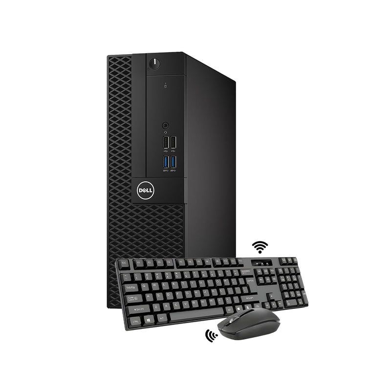 Dell OptiPlex 3050 SFF Desktop, Intel Core i5 - 7th Gen Up to 3.80 GHz Processor, 16GB - 32GB DDR4 RAM, 512GB - 2TB NVMe SSD, HDMI, WIFI, Wireless Keyboard & Mouse, Windows 10 Pro - Refurbished