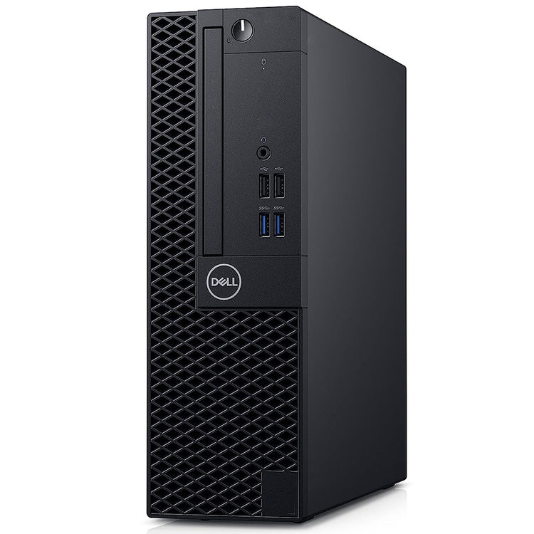 Dell Optiplex SFF Computer PC - Intel Core i7 - 8th Gen Up to 4.60 GHz Processor, 16GB DDR4 RAM, 256GB - 512GB SSD + 500GB HDD, Windows 11Pro, Dual New 24/27 inch FHD Monitor - Refurbished