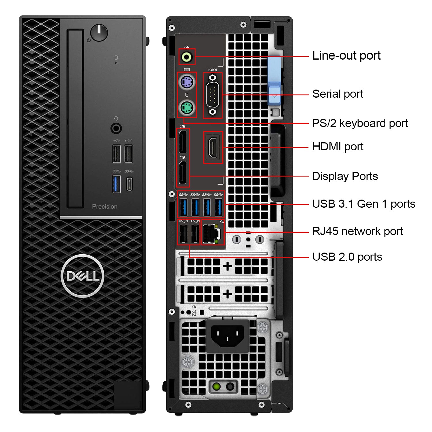 Dell Precision 3430 SFF Desktop Computer PC | Intel Hexa-Core i5-8500 Gen up to 4.10GHz Processor | 16GB - 32GB DDR4 RAM 512GB - 2TB SSD | Windows 11 Pro - Refurbished