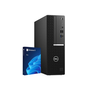 Dell Desktop PC OptiPlex 7080 SFF Business Computer | Intel Hexa-Core i5 -10th Gen Processor | 16GB - 32GB DDR4 RAM | 512GB - 2TB SSD | Windows 11 Pro | Wireless Keyboard and Mouse - Refurbished