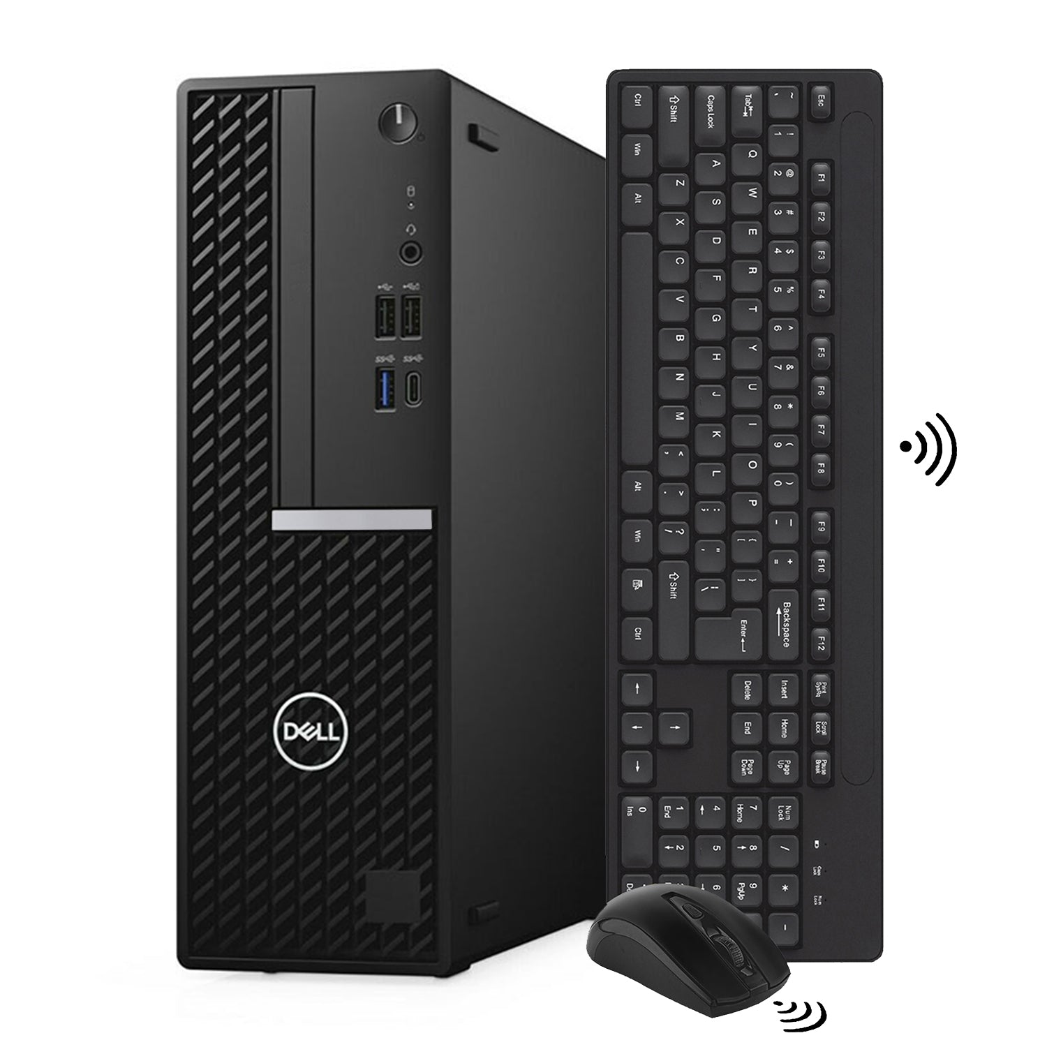 Dell Desktop PC OptiPlex 7080 SFF Business Computer | Intel Hexa-Core i5 -10th Gen Processor | 16GB - 32GB DDR4 RAM | 512GB - 2TB SSD | Windows 11 Pro | Wireless Keyboard and Mouse - Refurbished