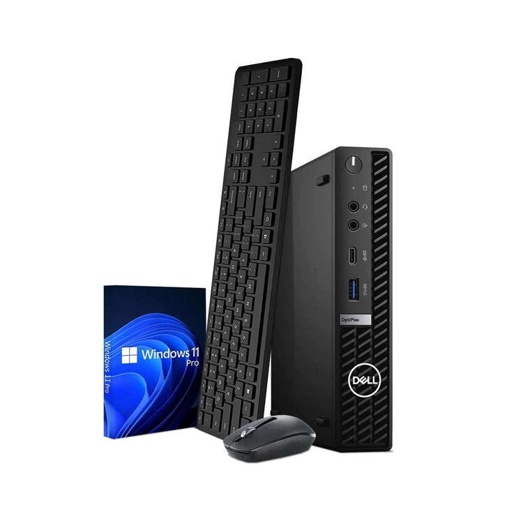 Dell OptiPlex 5090 Tiny Business Desktop Computer PC / Intel Hexa-Core i3 -10th Gen Processor Up to 3.80GHz / 16GB - 32GB DDR4 RAM / 512GB - 2TB SSD / Windows 11 Pro / Wireless Keyboard and Mouse - Refurbished