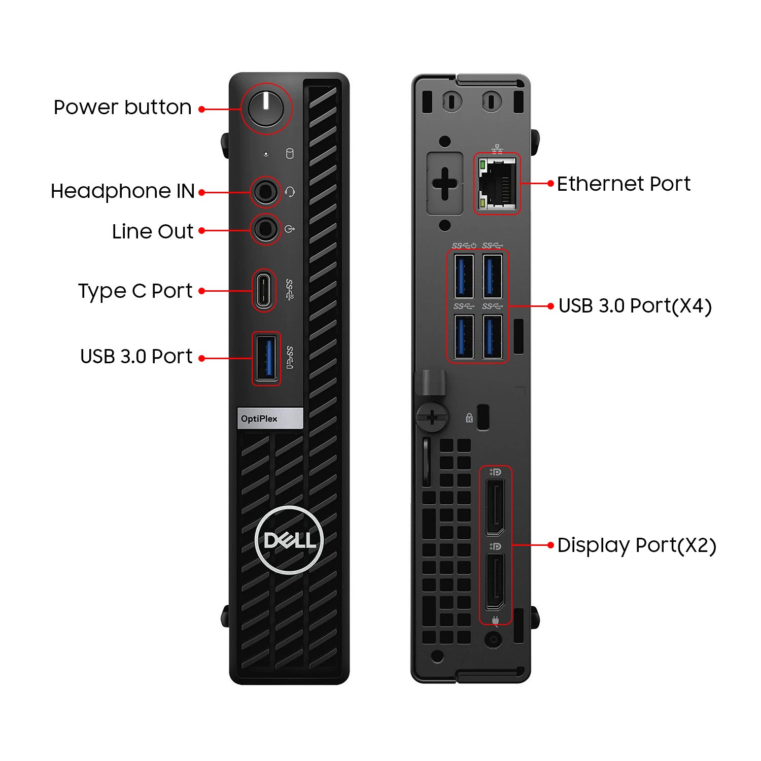 Dell OptiPlex 5090 Tiny Business Desktop Computer PC / Intel Hexa-Core i3 -10th Gen Processor Up to 3.80GHz / 16GB - 32GB DDR4 RAM / 512GB - 2TB SSD / Windows 11 Pro / Wireless Keyboard and Mouse - Refurbished