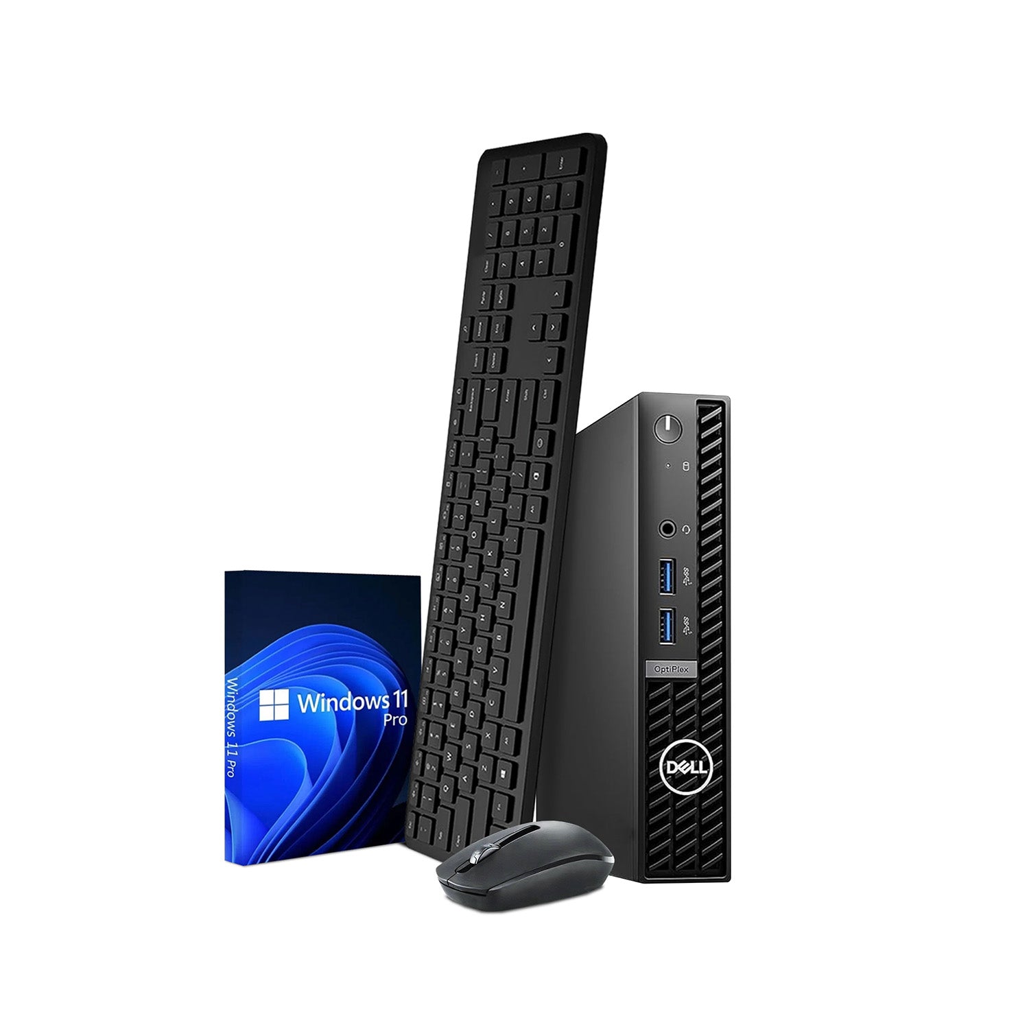 Dell OptiPlex 7010 Micro Business Desktop Computer PC / Intel Hexa-Core i5 -13th Gen Processor Up to 4.60GHz / 16GB DDR4 RAM / 512GB NVMe SSD / Windows 11 Pro / Wireless Keyboard and Mouse - Refurbished