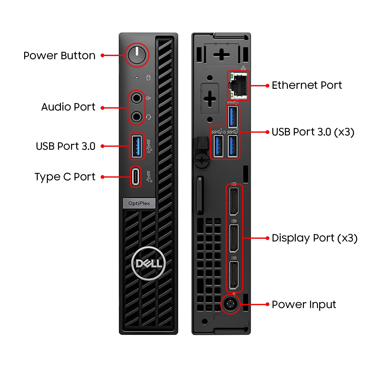 Dell OptiPlex 7010 Plus Micro Desktop Computer - Intel Hexa-Core i5 13th Gen Up to 4.60GHz, 16GB DDR5, 512GB NVMe SSD, Windows 11 Pro (Refurbished)