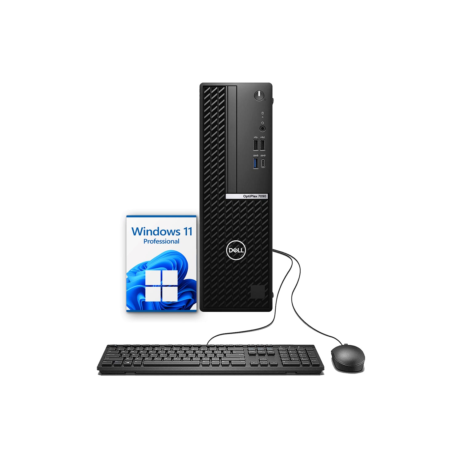 Dell Desktop PC OptiPlex 7090 SFF Business Computer | Intel Hexa-Core i5 - 10th Gen up to 4.50 GHz Processor | 16GB - 32GB DDR4 RAM | 512GB - 2TB SSD | Windows 11 Pro | WIFI - Refurbished