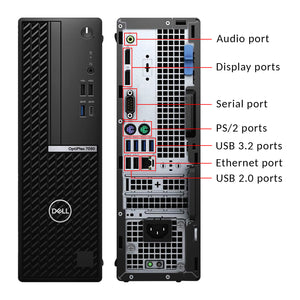 Dell Desktop PC OptiPlex 7090 SFF Business Computer | Intel Hexa-Core i5 - 10th Gen up to 4.50 GHz Processor | 16GB - 32GB DDR4 RAM | 512GB - 2TB SSD | Windows 11 Pro | WIFI - Refurbished