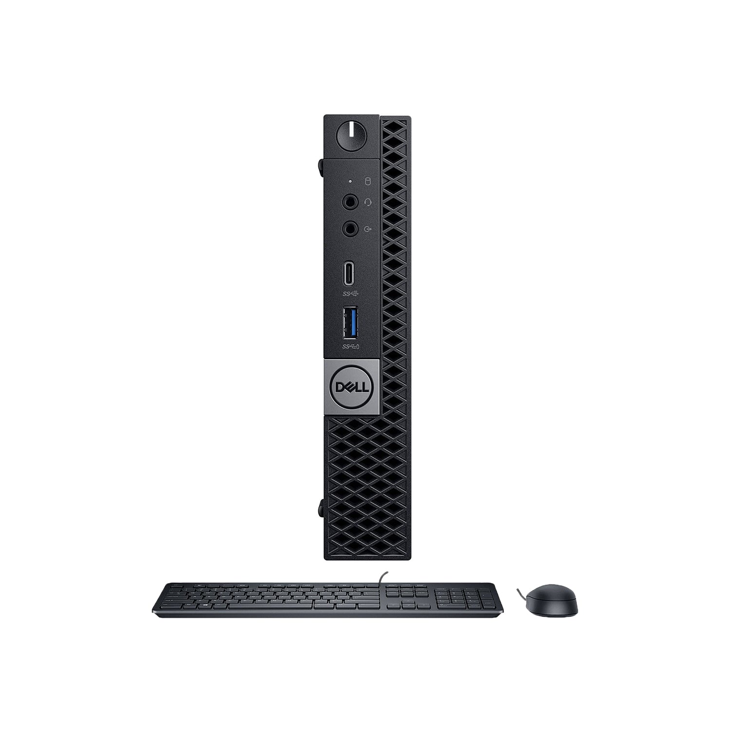 Dell OptiPlex 7060 Tiny Windows 11 Pro Desktop Mini PC (Intel i5/ i7 Hexa-Core 8th Gen CPU | 16GB - 32GB DDR4 RAM | 512GB - 2TB SSD) Wireless Keyboard and Mouse - Refurbished