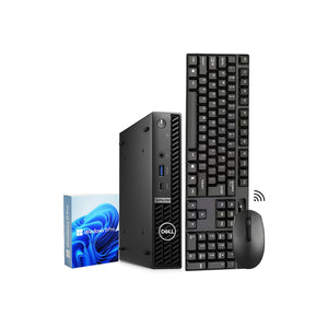 Dell OptiPlex 5000 Micro Business  Desktop  PC, Intel Hexa-Core i7 -12th Gen Processor Up to 4.70GHz, 32GB DDR4 RAM, 1TB NVMe SSD, Windows 11 Pro, Wireless Keyboard and Mouse - Refurbished